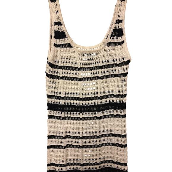 Black and White Striped Bathing Suit Cover-Up, NWT - Picture 2 of 5